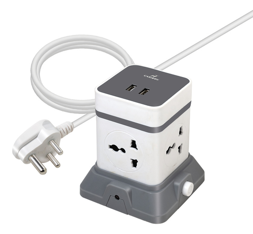 1 Tower 2 USB compact power tower