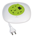 CBU-08 flat wall socket in green